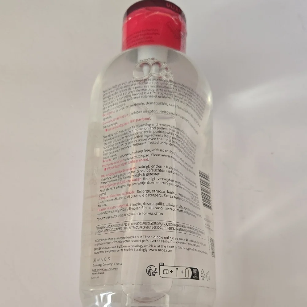 Bioderma 28.7 fl oz Sensibio H2O The Original Micellar Water Pump Cap NEW